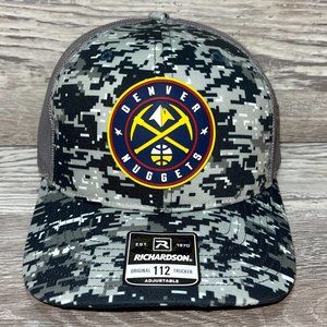 Denver Nuggets 3D Snapback Trucker Hat- Black Digital Camo